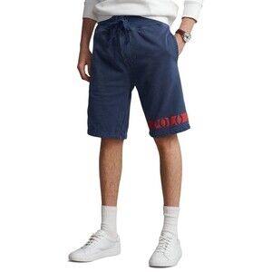 POLO RALPH LAUREN 9.5-Inch Logo Fleece Shorts Cruise Navy LG